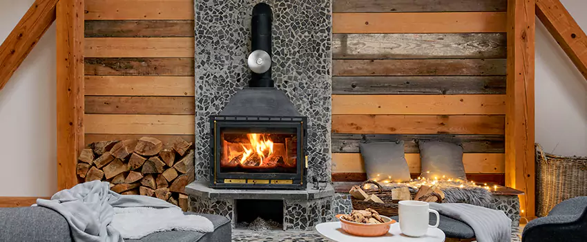 Thelin Hearth Products Direct Vent Gas Stove Fireplace Inspection in New London, Connecticut
